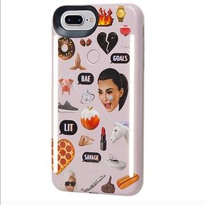 KIMOJI Pink Collage LuMee Case iPhone 8 Plus